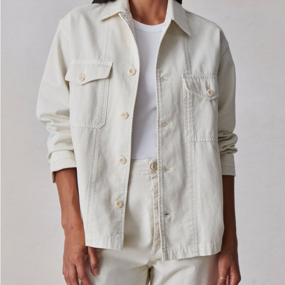 Buck Mason Cream Shirt Jacket